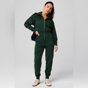 Fabletics Cozy Cord Zip Onesie XXL/1X